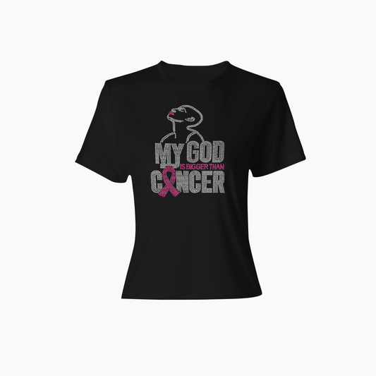 Breast Cancer Rhinestone Tee