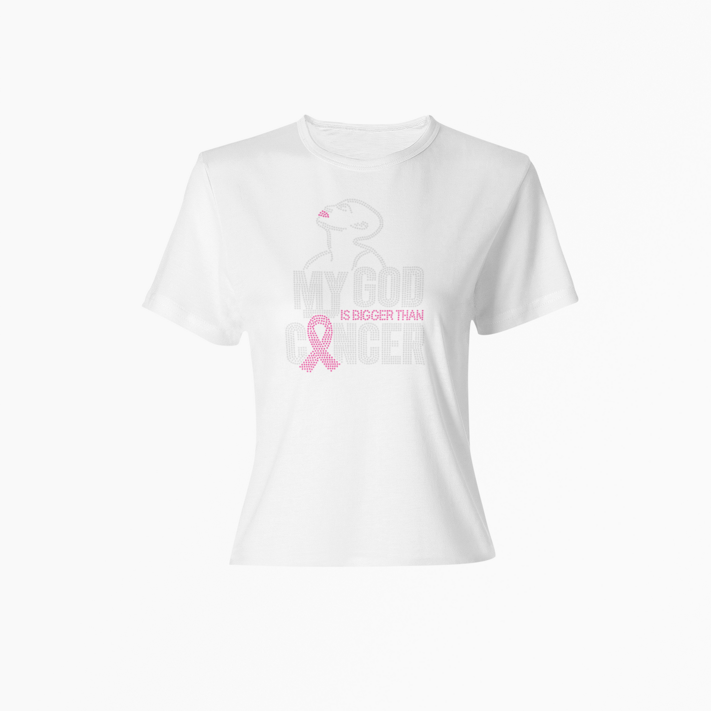 Breast Cancer Rhinestone Tee