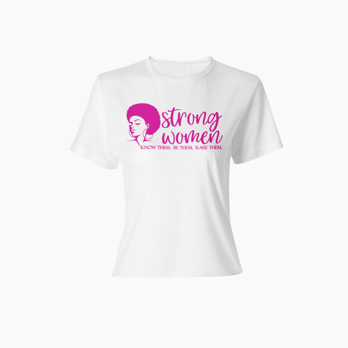 StrongWoman-White Tee